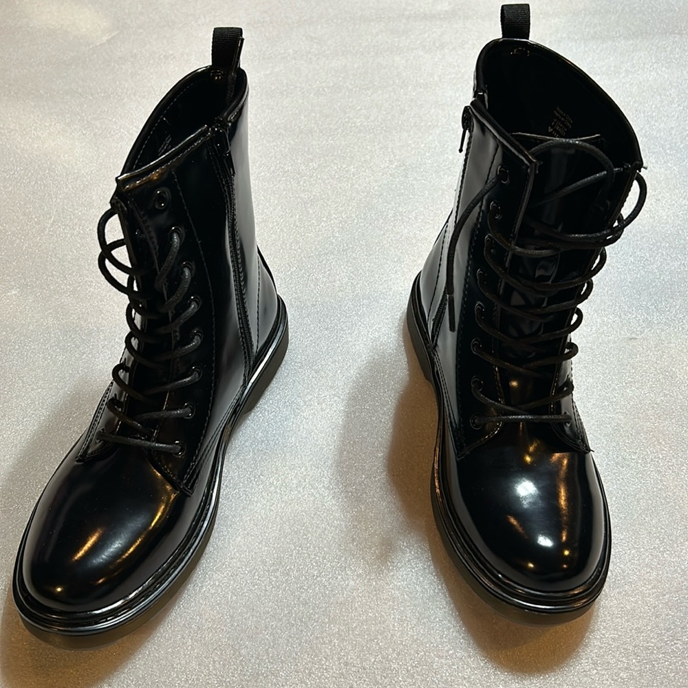 Call it Soring combat patent boots size 8. New